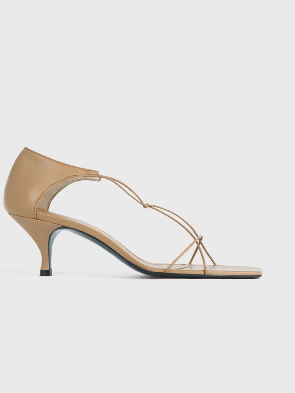 TOTEME The Leather Knot Sandal caramel - Picture 2 of 14
